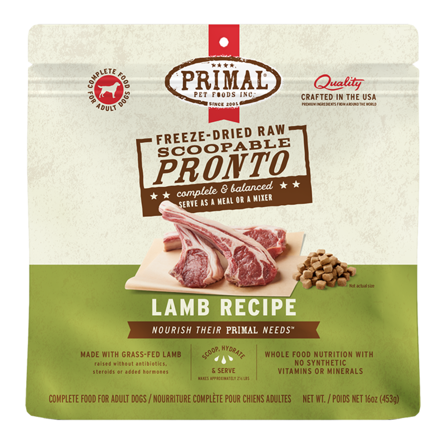 Primal Pronto Pork Freeze Dried 16oz for Dogs