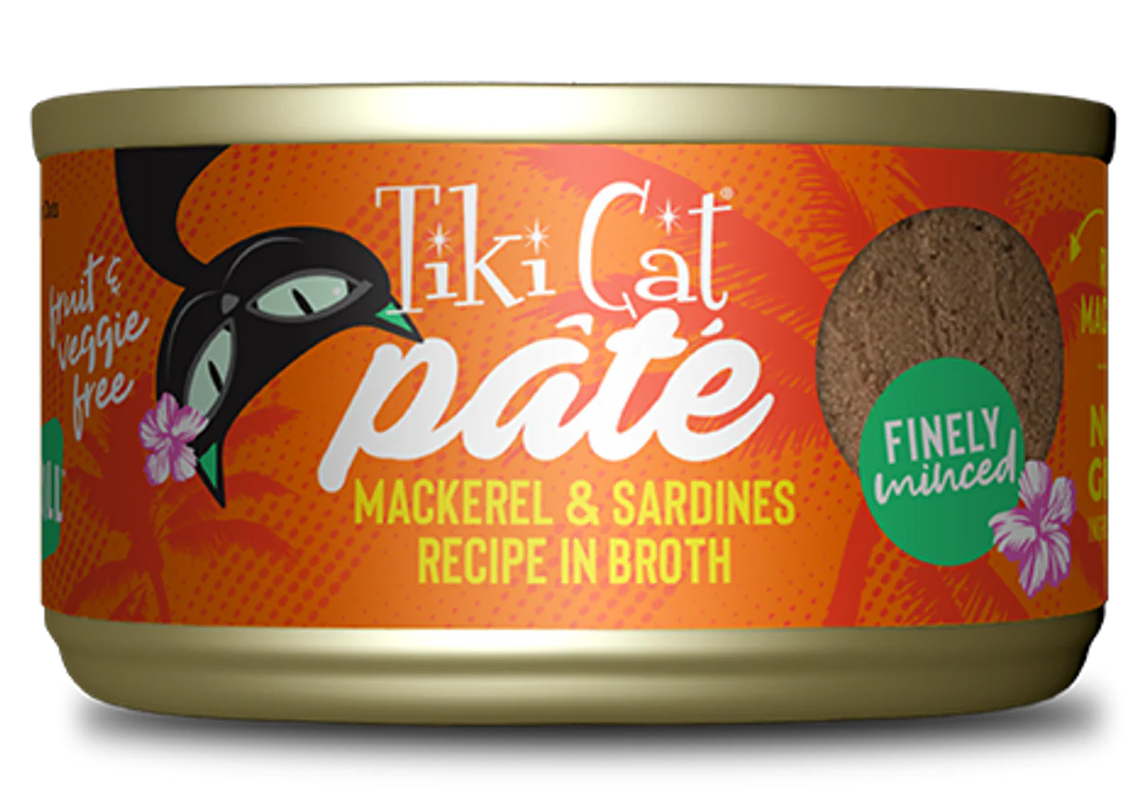 Tiki Cat Pate Mackeral & Sadrines Case 2.8oz for Cats