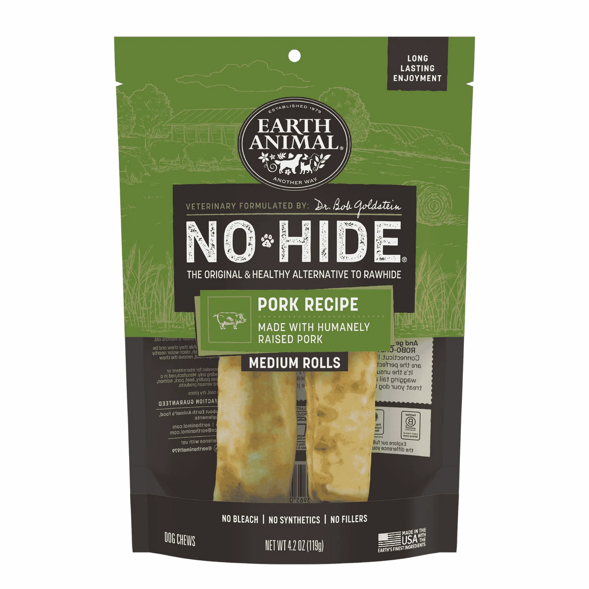 Earth Animal No-Hide Pork 7in 2ct