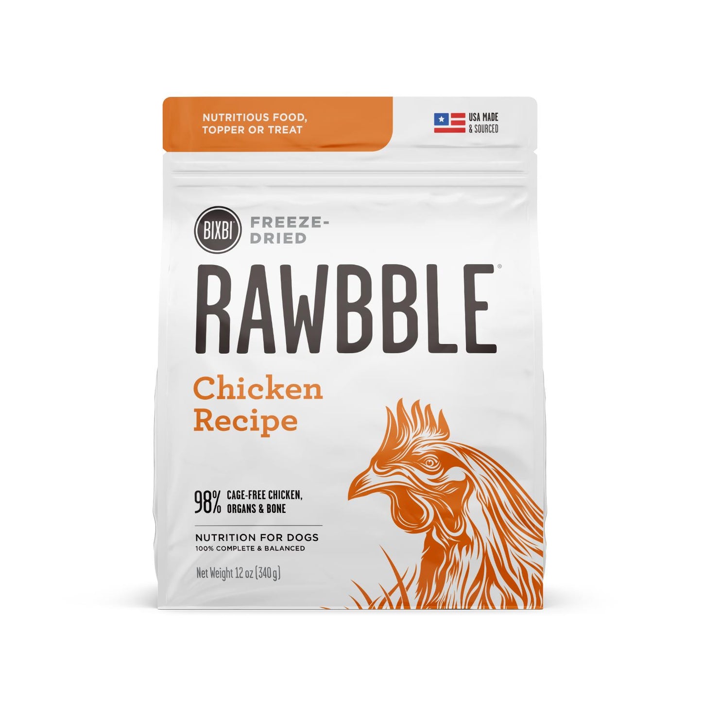 Rawbble Freeze Dried Chicken 12oz For Dogs