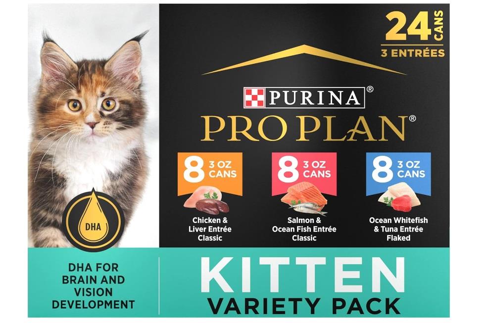 Purina Pro Plan Focus Favorites Variety Pack Kitten 2-12 / 3oz Cans
