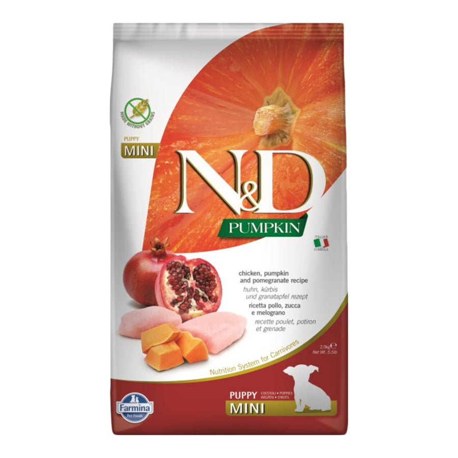 Farmina Pumpkin Puppy Mini Grain Free Chicken & Pomegranate 5.5lb For Dogs