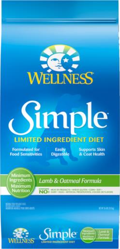 Wellness Simple Limited Ingredient Diet Lamb & Oatmeal 26lbs for Dogs