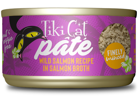 Tiki Cat Pate Luau Wild Salmon 2.8oz for Cats