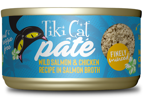 Tiki Cat Pate Luau Chicken & Salmon 2.8oz
