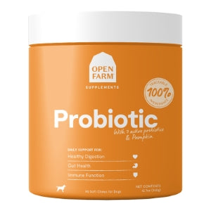 Open Farm Probiotic Chew Supplement 90ct For Dogs