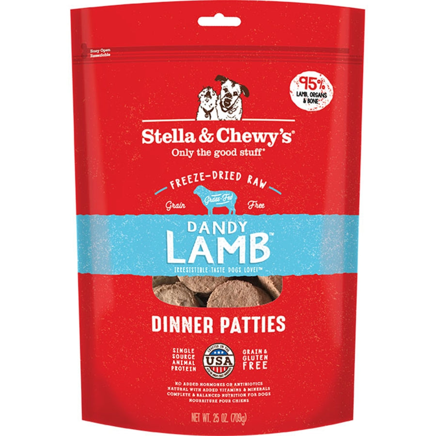 Stella & Chewy's Freeze Dried Patties Lamb 25oz for Dogs