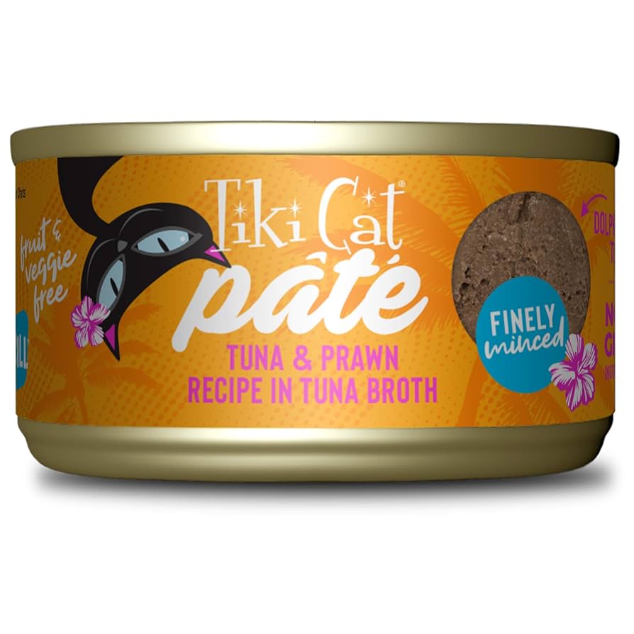 Tiki Cat Pate Tuna & Prawn 2.8oz Case for Cats