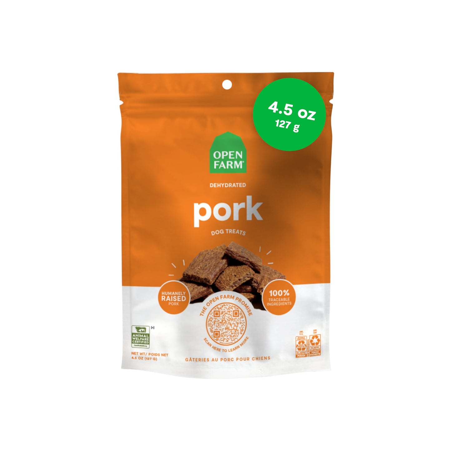 Open Farm Dehydrated Pork Treats 4.5oz