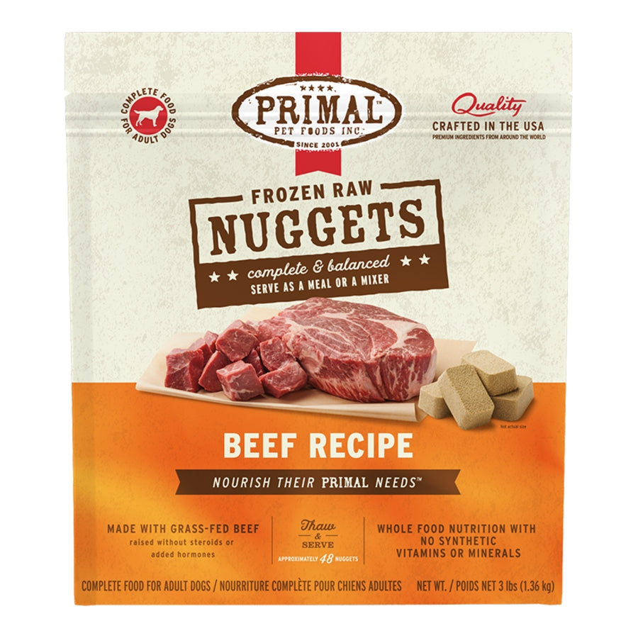 Primal Frozen Beef 3lbs for Dogs