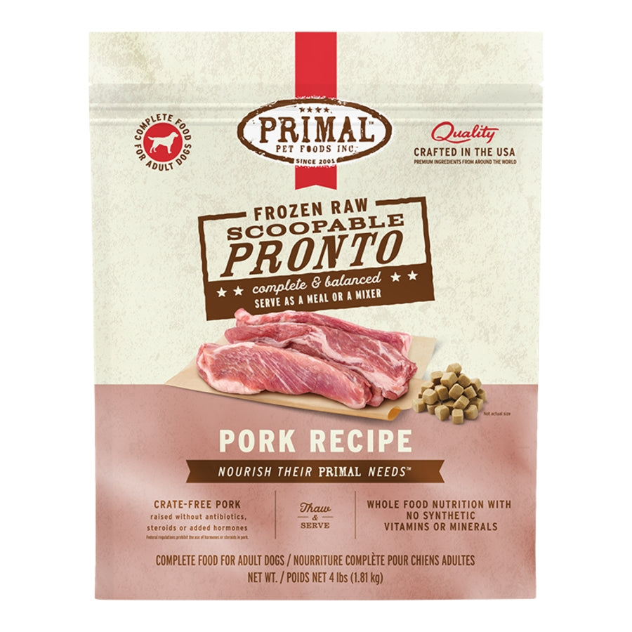 Primal Pronto Pork 4lbs for Dogs