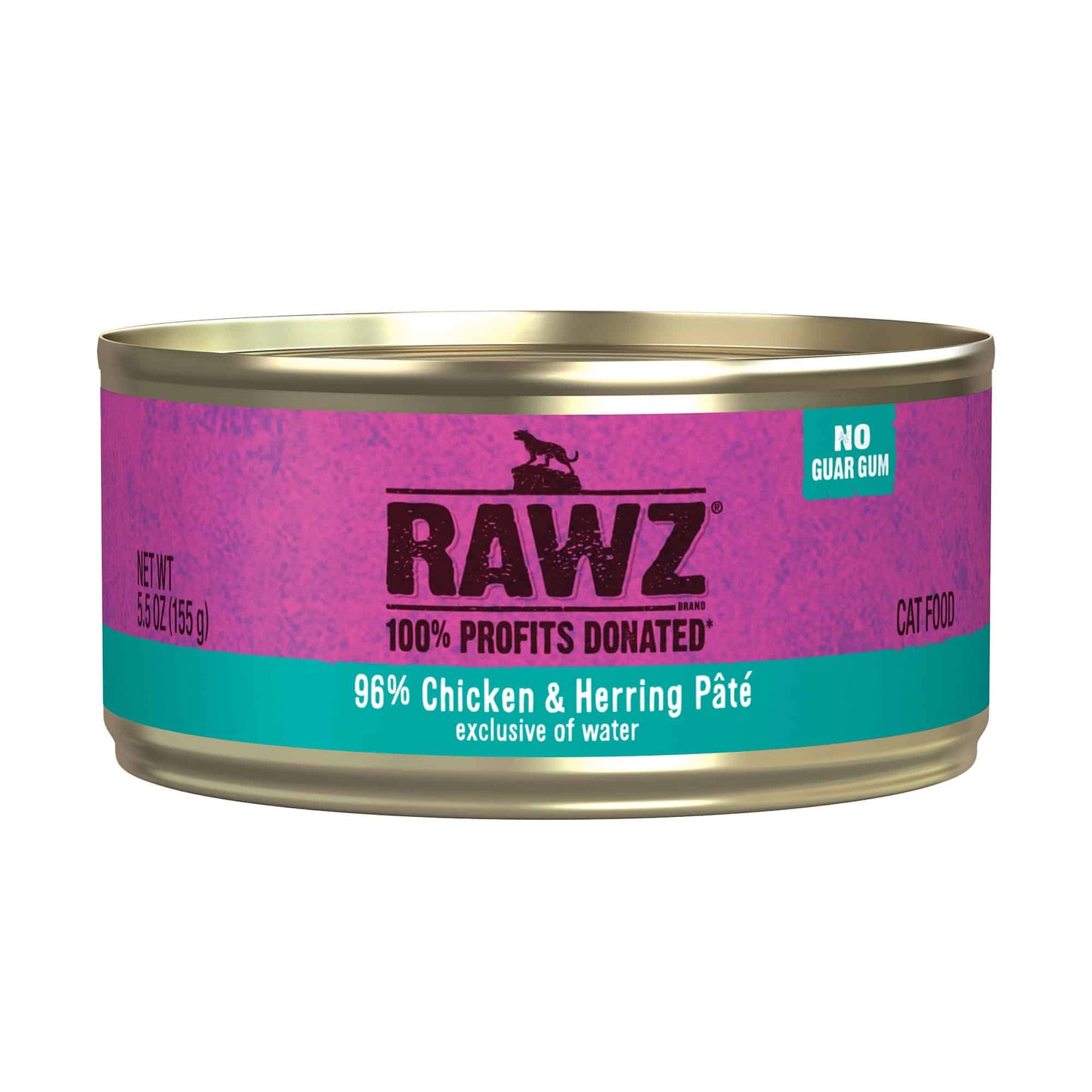 Rawz 96% Chicken Herring  5.5oz for Cats