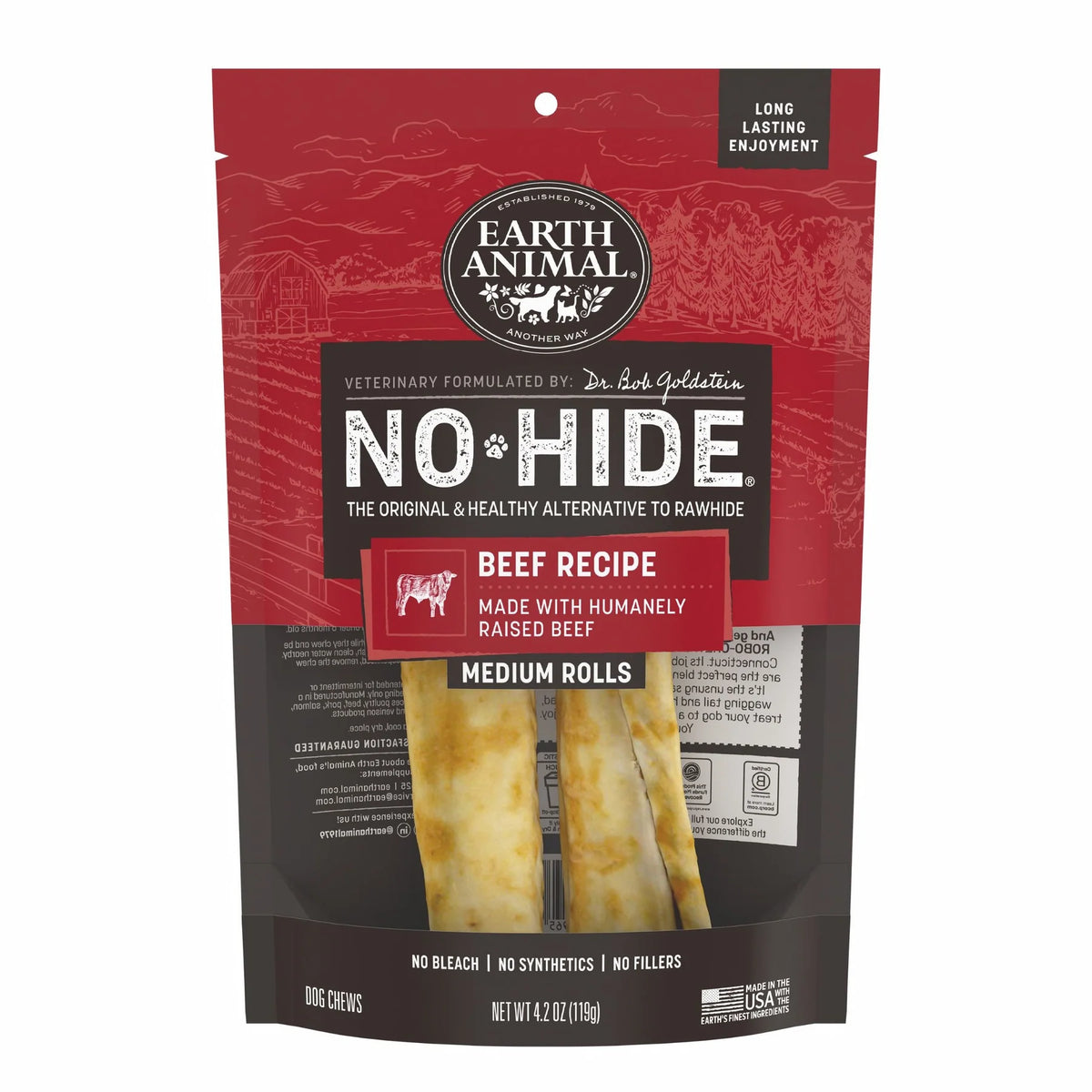 Earth Animal No-Hide Beef 7in 2ct