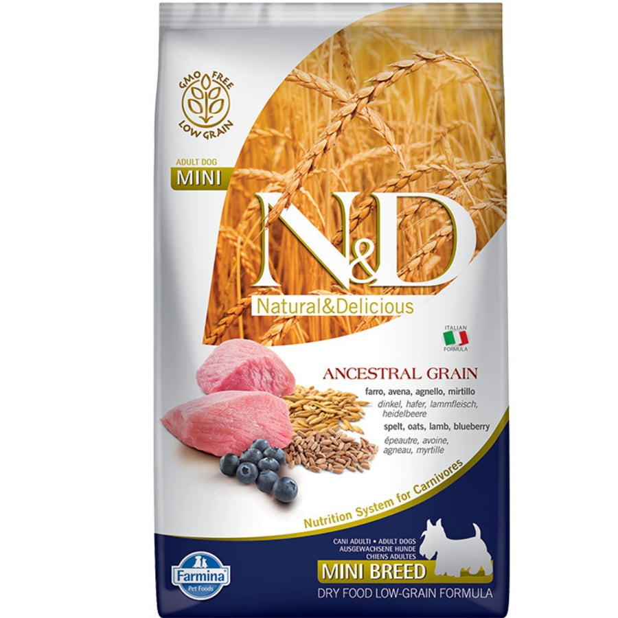 Farmina Ancestral Grain Lamb & Blueberry Mini 5.5lb For Dogs