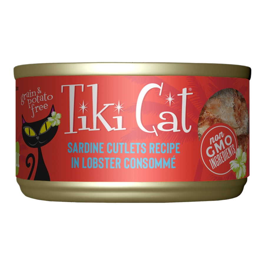 Tiki Cat Grill Sardine Cutlets In Lobster Consomme 2.8oz Case for Cats