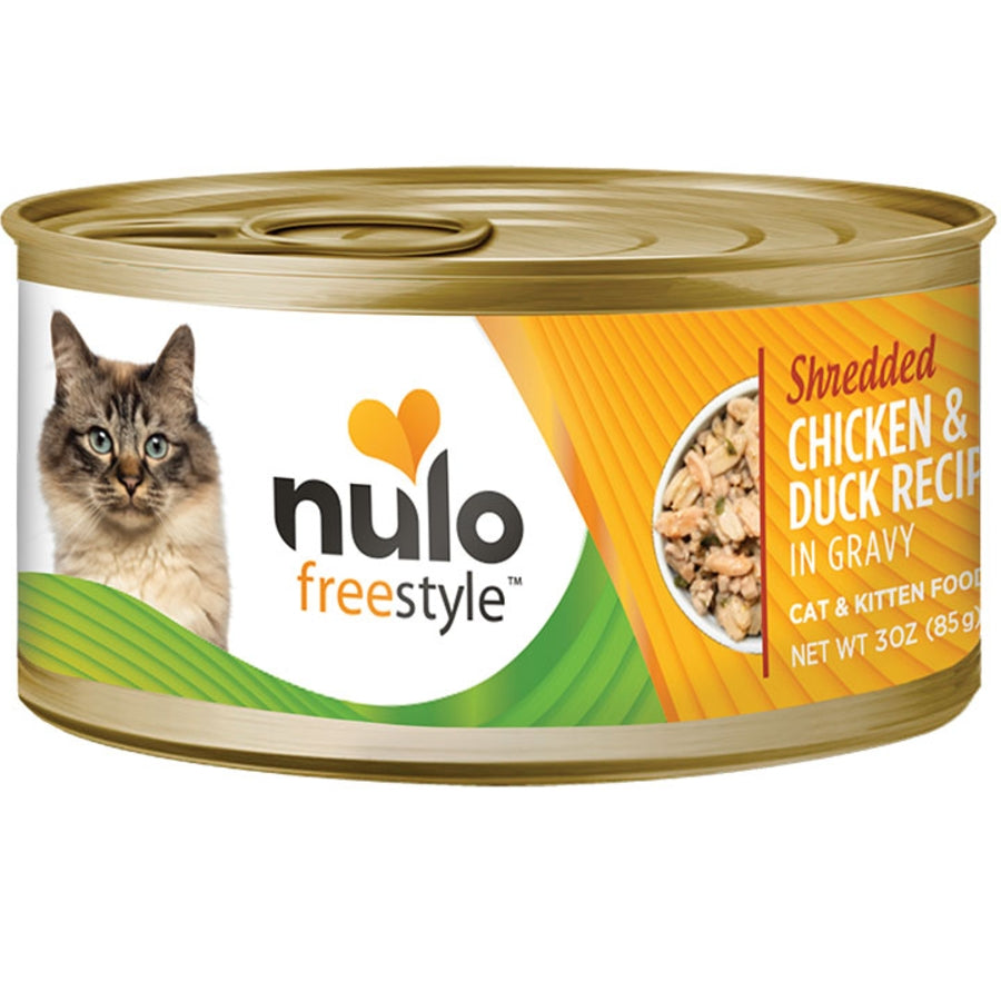 Nulo Shredded Chicken & Duck In Gravy 3oz Case For Cats