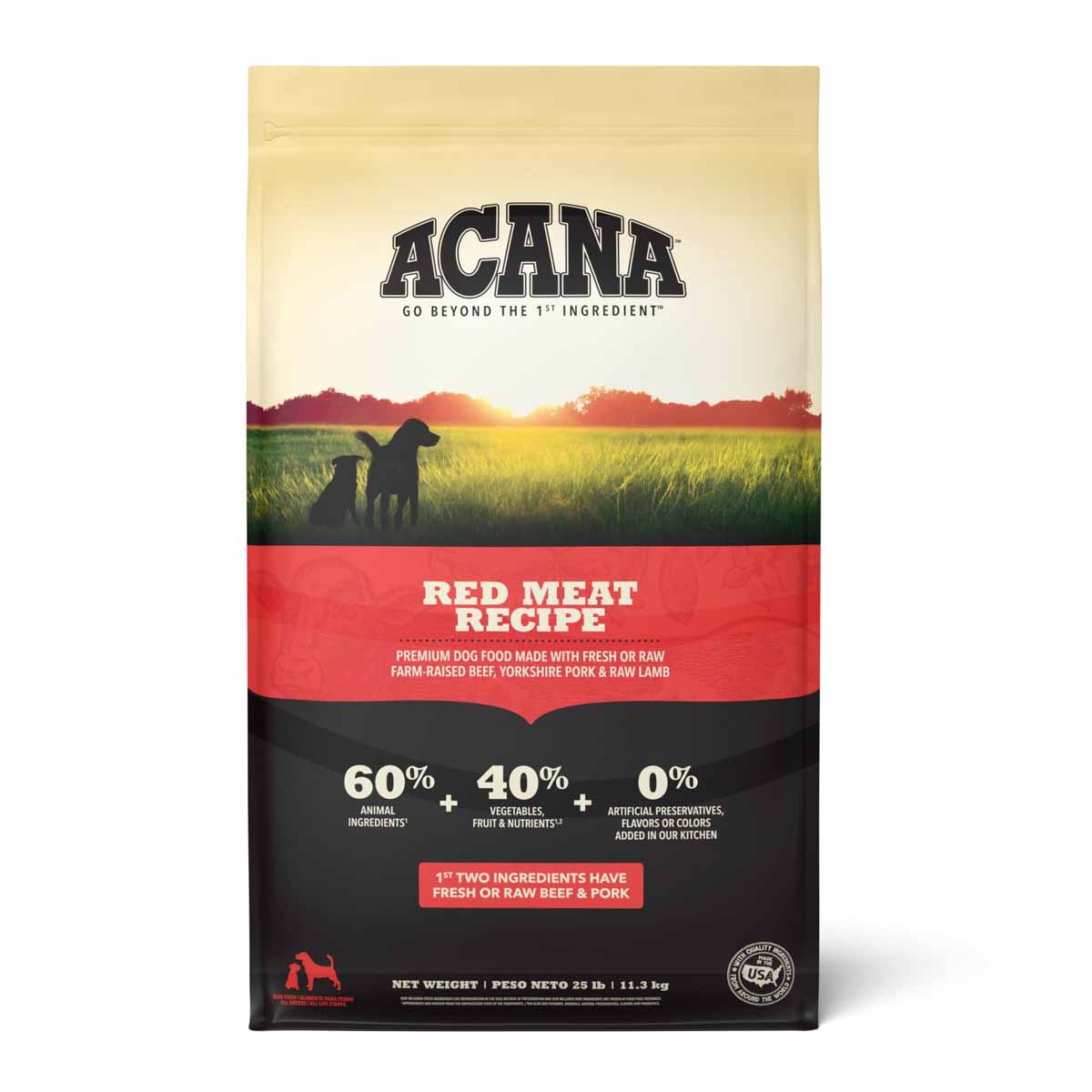 Acana Red Meat 25lbs for Dogs