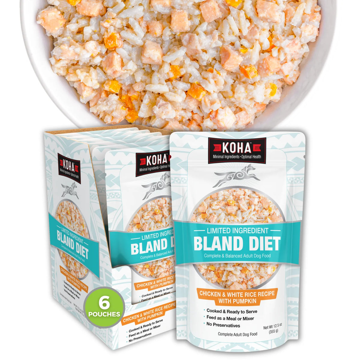 KOHA Bland Diet Chicken & White Rice 12.5oz for Dogs