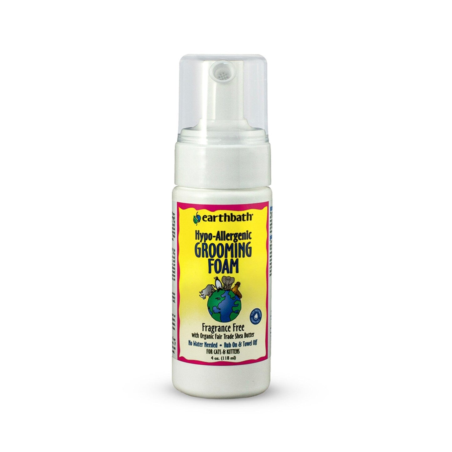 Earthbath Grooming Cat Foam Fragrance Free