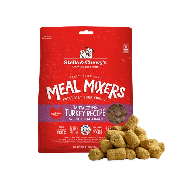 Stella & Chewy's Freeze Dried "Meal Mixers" Turkey 35oz for Dogs