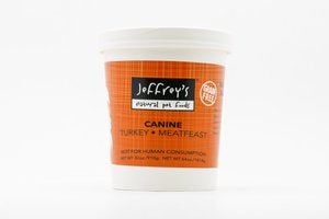 Jeffrey's Frozen Raw Turkey Meatfeast 32oz For Dogs