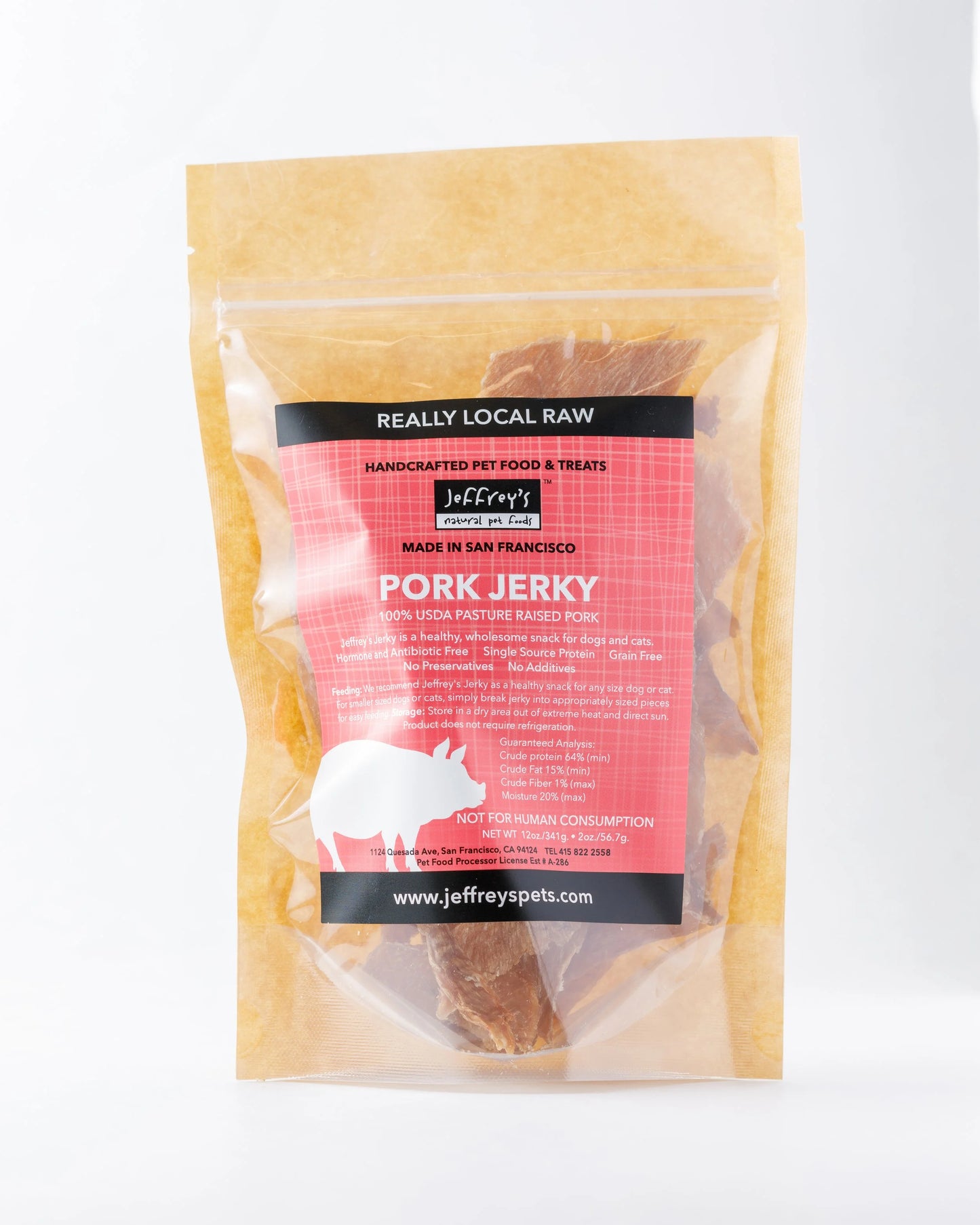 Jeffrey's Pork Jerky 2oz