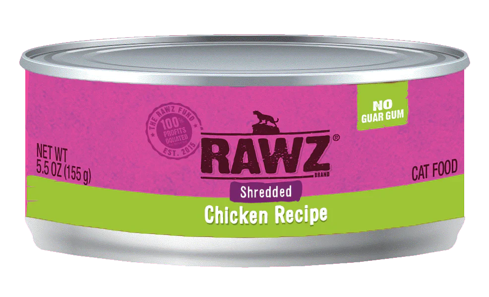 Rawz Shredded Chicken Recipe 5.5oz for Cats