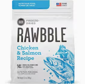 Rawbble Freeze Dried Chicken & Salmon 4.5oz for Dogs