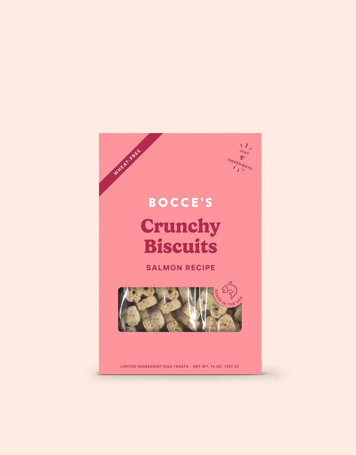 Bocce's Crunch Salmon Biscuit 14oz for Dogs