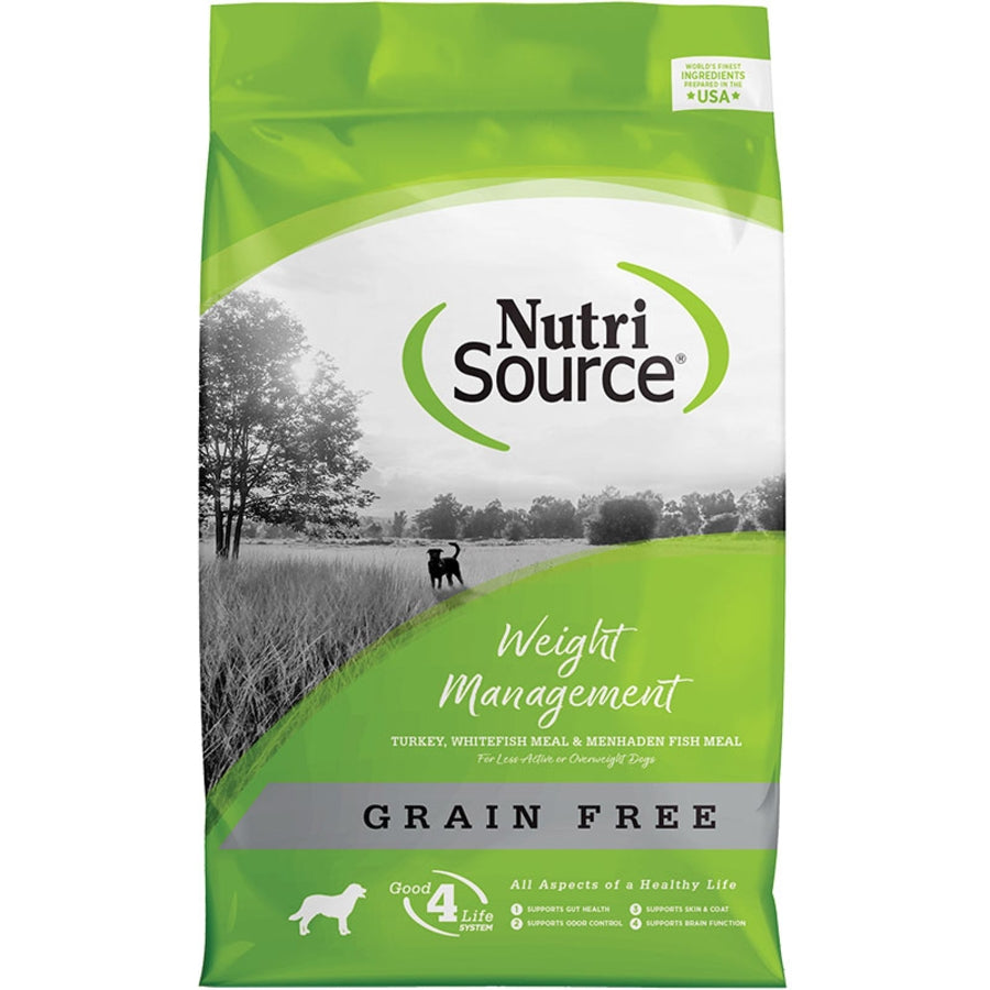 Nutri Source Weight Grain Free 26lbs for Dogs