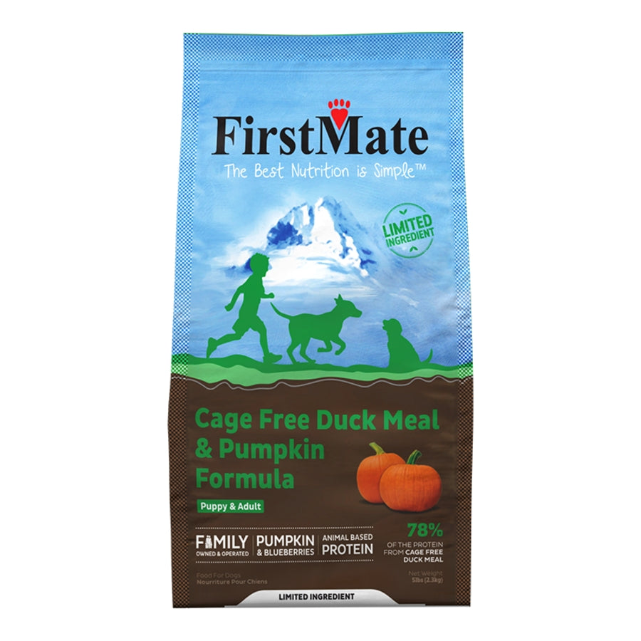 FirstMate Limited Ingrediant Duck & Pumpkin 5lbs for Dogs