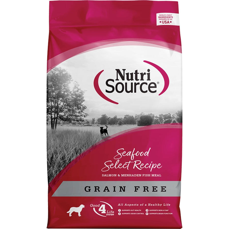 Nutri Source Seafood Select Grain Free 26lbs for Dogs