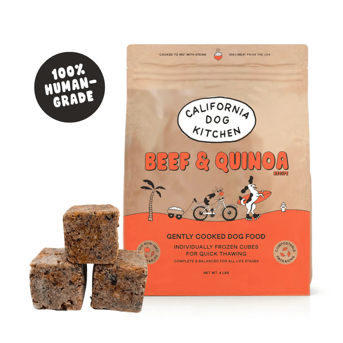 California Dog Kitchen Beef & Quinoa 4lbs for Dogs