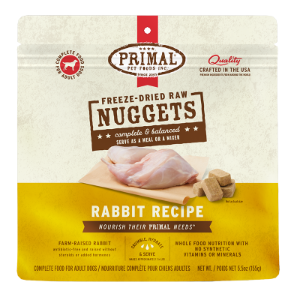 Primal Freeze Dried Rabbit 5.5oz for Dogs
