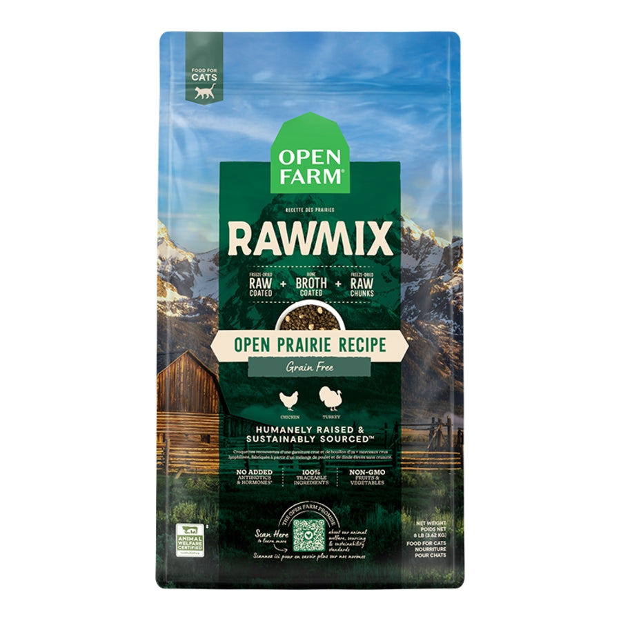 Open Farm RawMix Grain Free Prairie 8lb For Cats