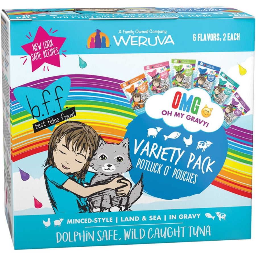 Weruva Best Feline Friend OMG Potluck Variety 3oz Case for Cats
