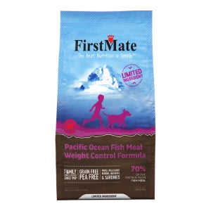 FirstMate Senior Weight Control Pacific Ocean Fish Grain Free 5lbs For Dogs