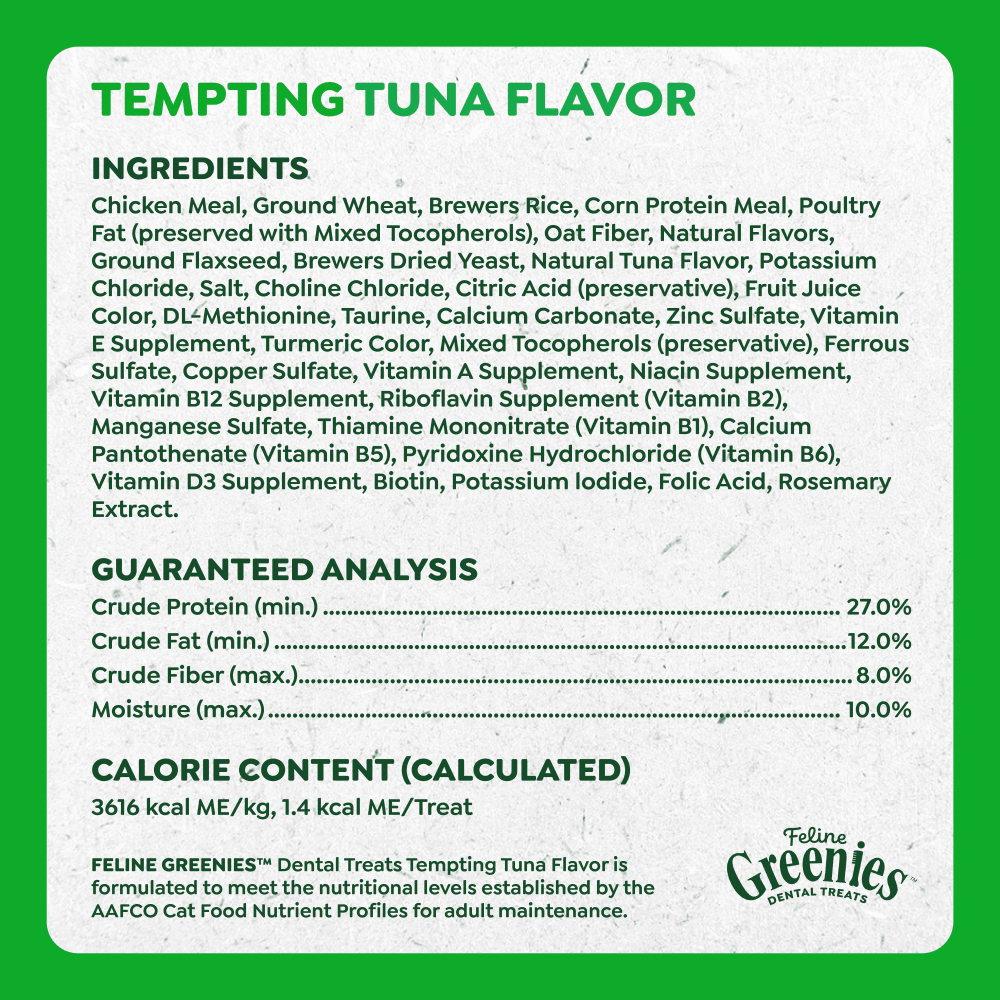 Greenies Tuna 2.1oz for Cats