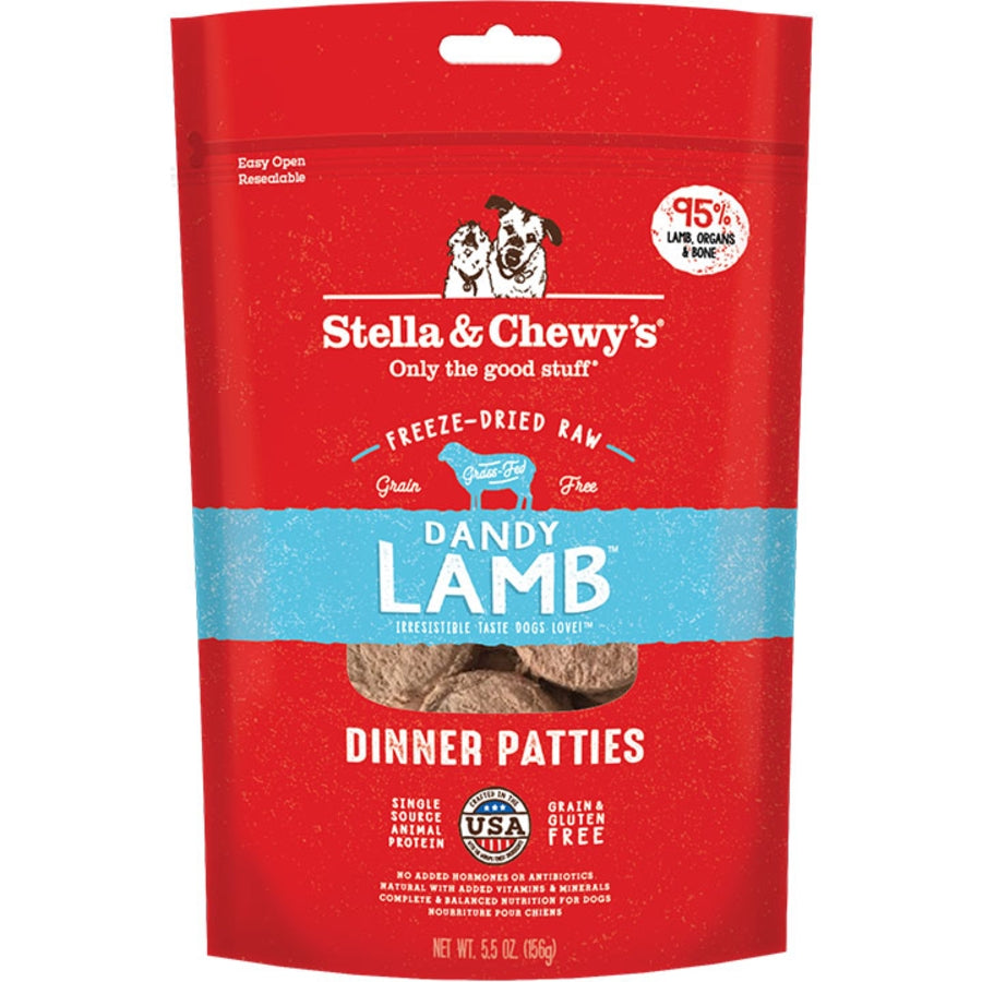 Stella & Chewy's Freeze Dried Patties Lamb 5.5oz for Dogs
