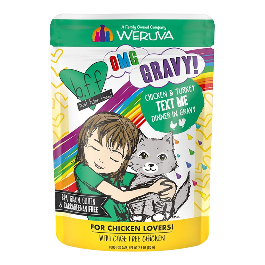 Weruva Best Feline Friend OMG Text me 3oz Case for Cats