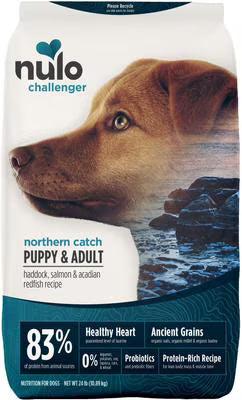 Nulo Challenger Puppy & Adult Northern Catch Haddock, Salmon & Acadian Redfish 24lb bag for Dogs