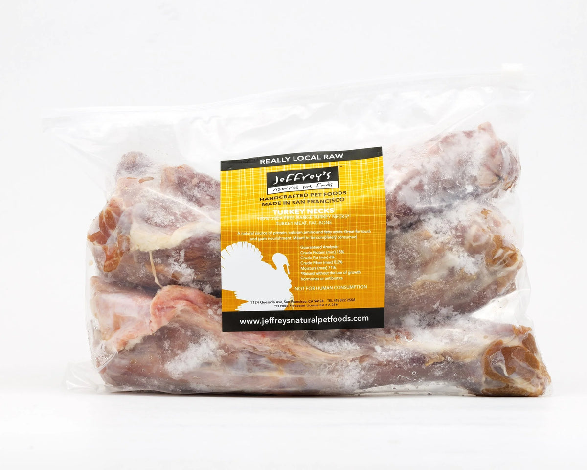 Jeffrey’s Raw Turkey Necks 3pk
