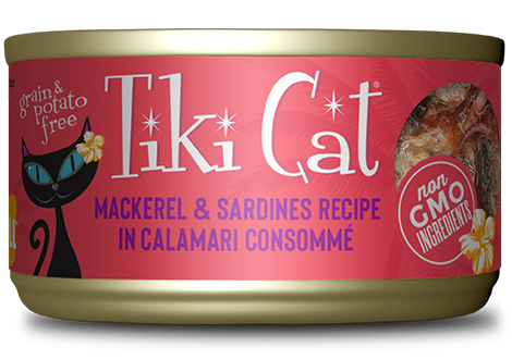 Tiki Cat Makaha Grill Mackerel Sardine 2.8oz Case for Cats