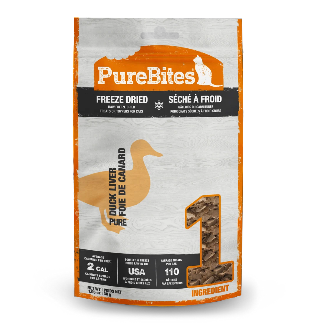 PureBites Duck 1.05oz for Cats