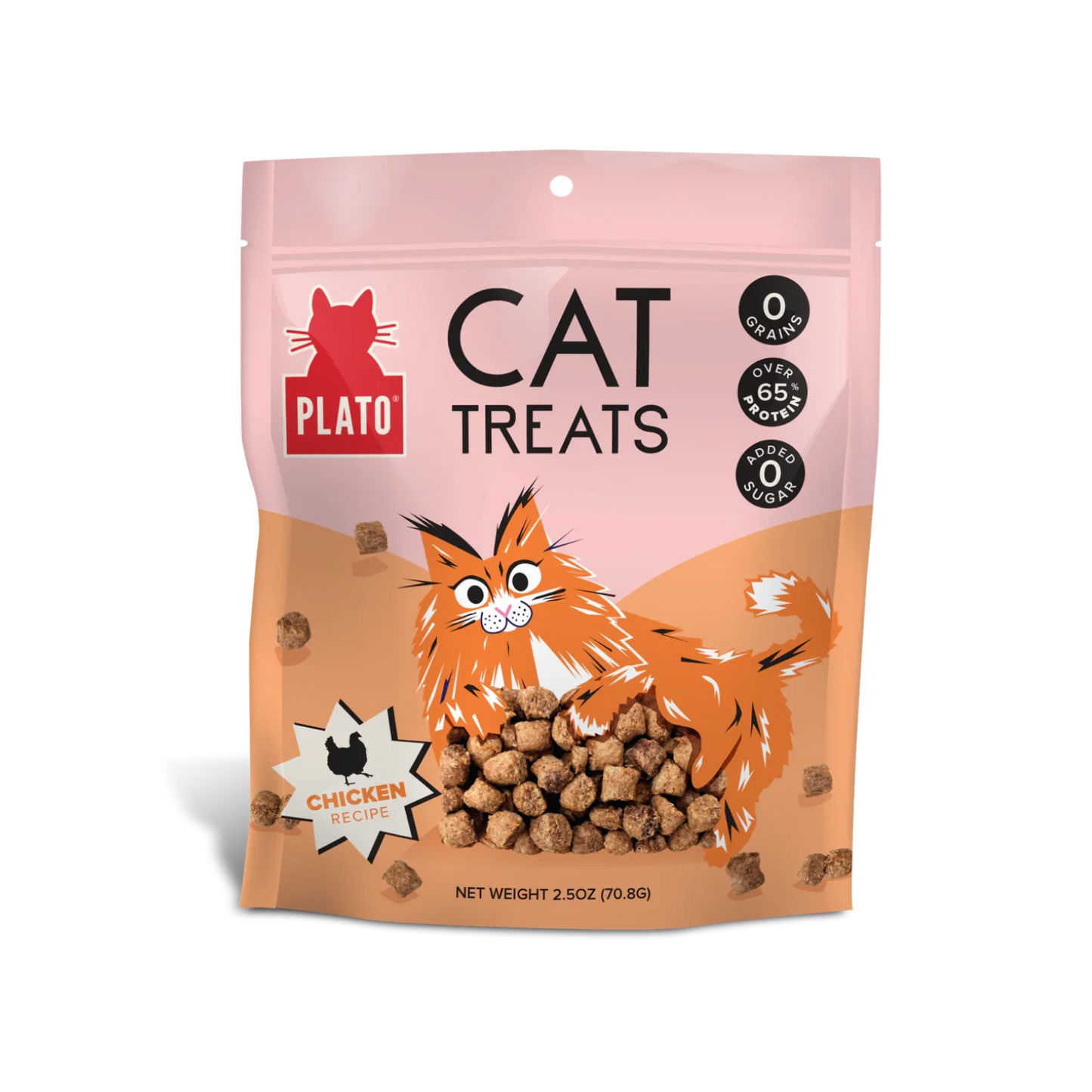 Plato Cat Treats Chicken 2.5oz