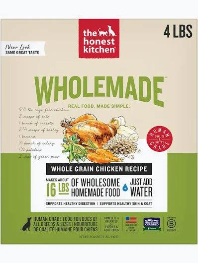 The Honest Kitchen Chicken Whole Grain 4lbs for Dogs
