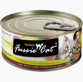 Fussie Cat Tuna Clam 2.8oz Can for Cats