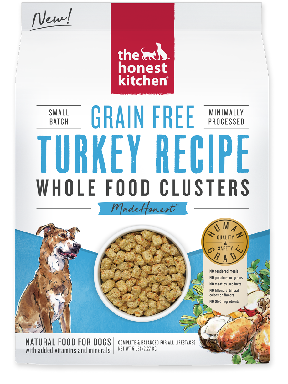The Honest Kitchen Clusters Turkey Grain Free 5lbs for Dogs