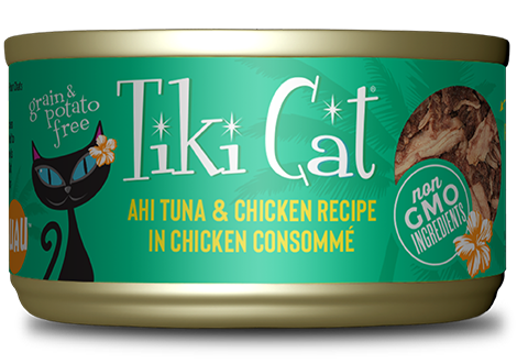 Tiki Cat Hookena Luau Tuna Chicken 2.8oz Case for Cats