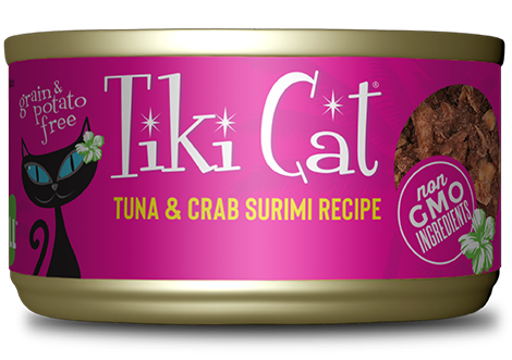 Tiki Cat Lanai Grill Tuna Crab 2.8oz Case for Cats